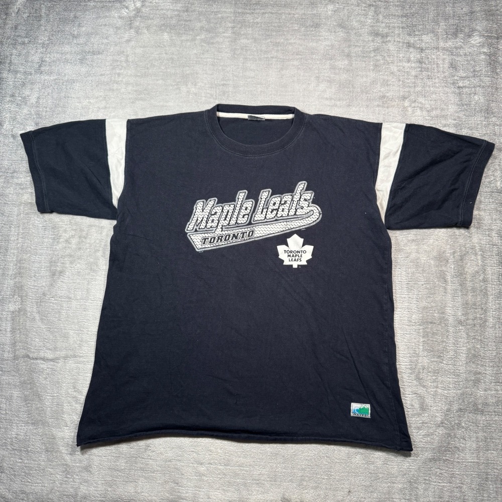 Toronto Maple Leafs Shirt Mens XL Blue Vintage 90s Jersey Style NHL hockey